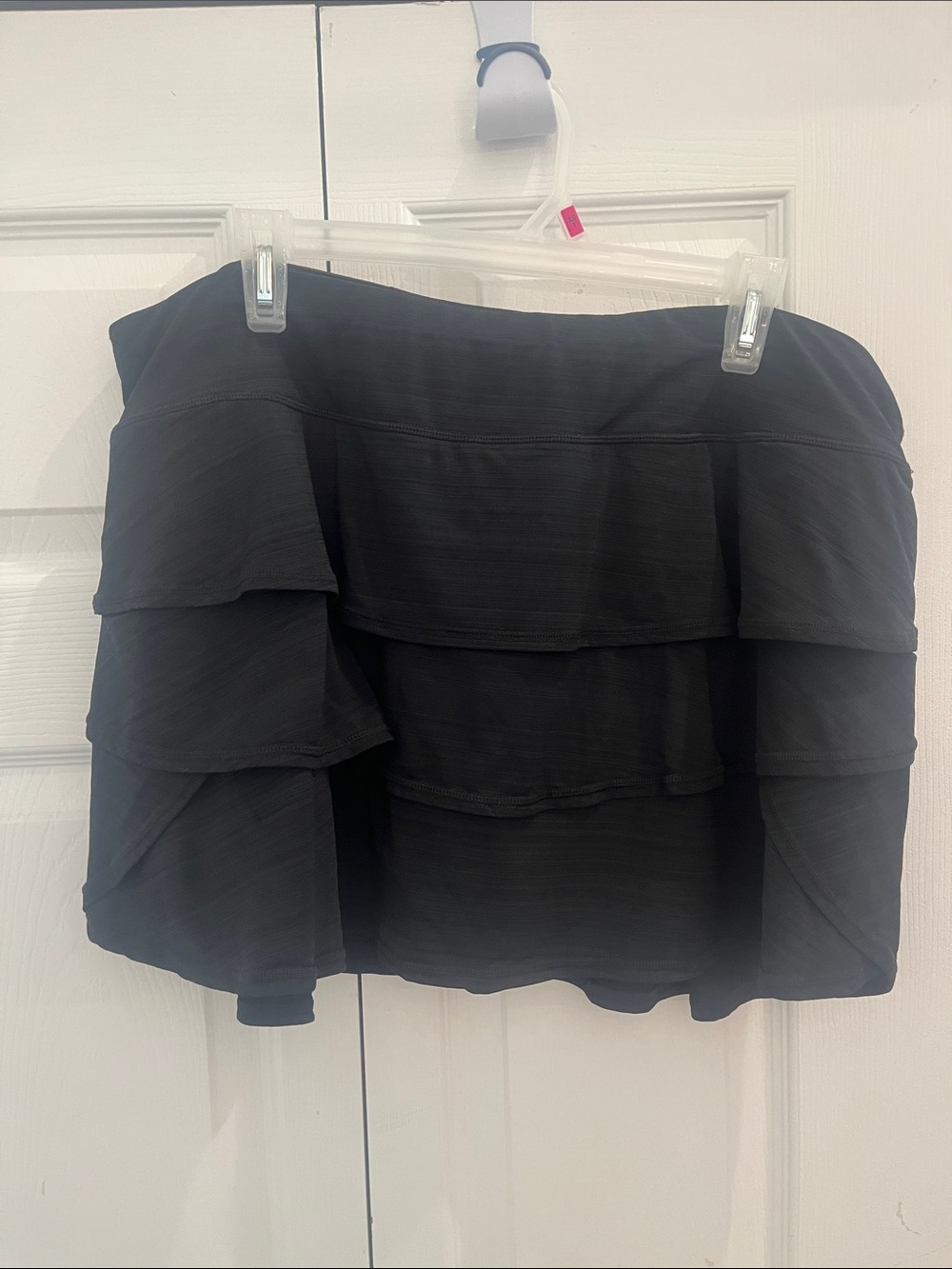 Ideology Black Tiered Mini Skirt with Ruffle Layers
